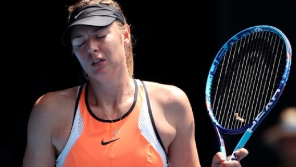 sharapova crashed out of qatar open