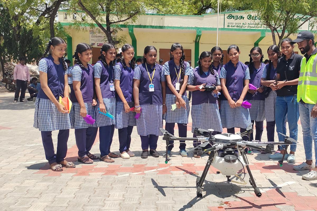 First-time-in-Tamil-Nadu-Drone-training-for-students-on-behalf-of-the-Education-Department