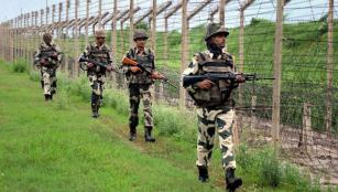 four terrorists were shot to death at kashmir border