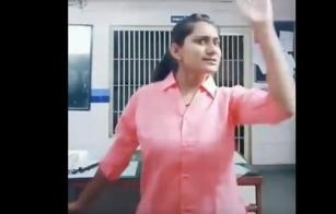 Gujarat-woman-cop-suspended-for-dancing--recording-TikTok-video-in-police-station