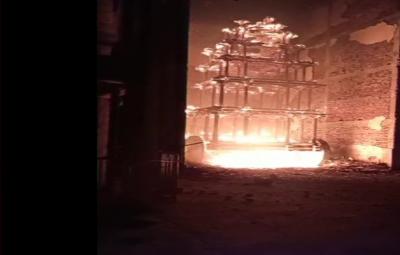 lakshmi-narasimha-swamy-temple-chariot-gutted-in-fire-in-andhra-pradesh