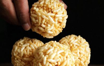 how-to-make-pori-urundai-in-tamil