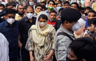 priyanka-gandhi-has-demanded-the-suspension-of-the-hadras-district-collector-of-uttar-pradesh