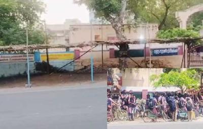 the-thatch-tent-that-suddenly-sprouted-near-the-school-seranmadevi