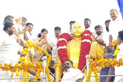 kamaraj-bronze-statue-opened-in-kulaiyankarisal