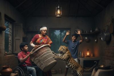 karaiyaru-leopard-attacked-in-the-middle-of-the-night-woman-chased-it-away-with-a-plastic-basket