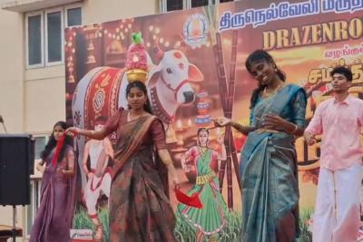 pongal-festival-in-nellai-an-mbbs-student-s-karagattam-performance
