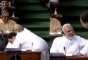 rahul gandhi hugs modi during the no trust motion at the loksabha