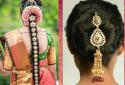 Unusual hairstyle for the bride