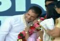 Rahul-Gandhi-Kissed-By-Woman-At-Gujarat-Rally
