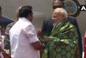 warm-reception-to-p-m-modi-at-chennai-airport