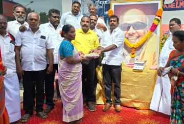 Former-Chief-Minister-Karunanidhi-s-birthday-celebration-V-S-R-Jagadish-in-Appuvilai