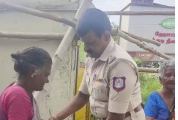 diwali-festival-nagercoil-police-si-gifts-to-people