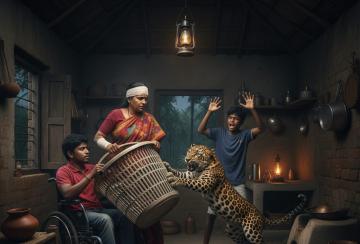 karaiyaru-leopard-attacked-in-the-middle-of-the-night-woman-chased-it-away-with-a-plastic-basket