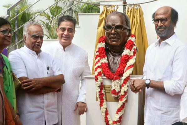 Kamal unveil new statue of film director K Balachander.jpg